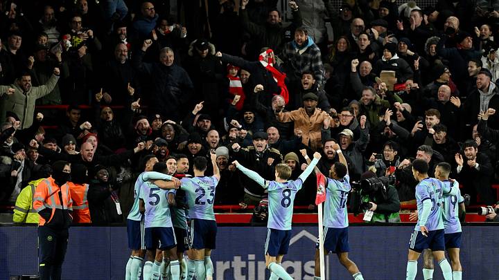 The Gunners won 3-1 at Brentford