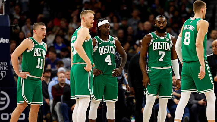 Boston Celtics, Sam Hauser, NBA Trade Rumors, Jrue Holiday, Kristaps Porzingis