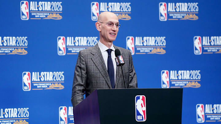 NBA commissioner Adam Silver during a press conference on All Star Saturday Night on Feb 15, 2025. NBA commissioner Adam Silver during a press conference on All Star Saturday Night on Feb 15, 2025.