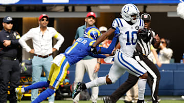 Adonai Mitchell of the Indianapolis Colts