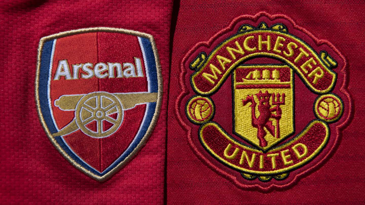 Manchester United and Arsenal Club Crests