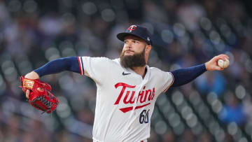 Sep 27, 2023; Minneapolis, Minnesota, USA; Minnesota Twins starting pitcher Dallas Keuchel (60) pitches against the Oakland Athletics in the eighth inning at Target Field. Mandatory Credit: Brad Rempel-USA TODAY Sports