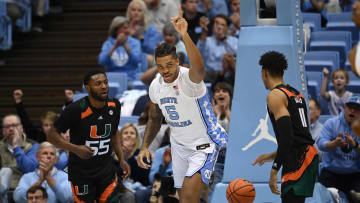 UNC basketball center Armando Bacot versus Miami