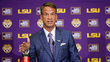 LSU Football Hosts Press Conference Introducing New Head Coach Lane Kiffin