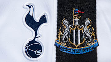 The Tottenham Hotspur and Newcastle United Club Badges