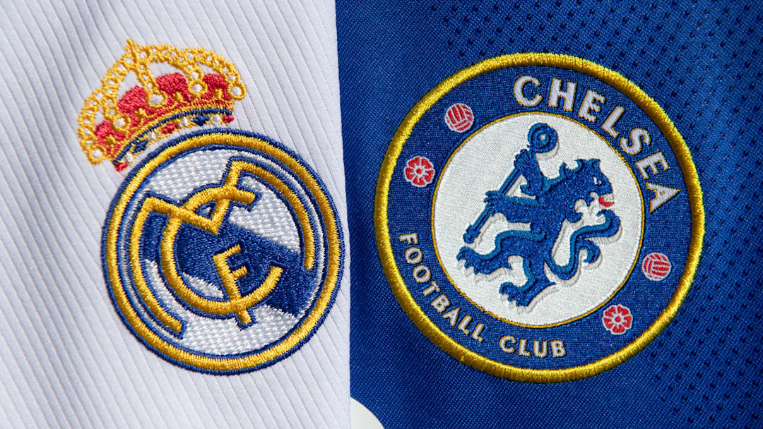 The Club Badges of Real Madrid and Chelsea FC