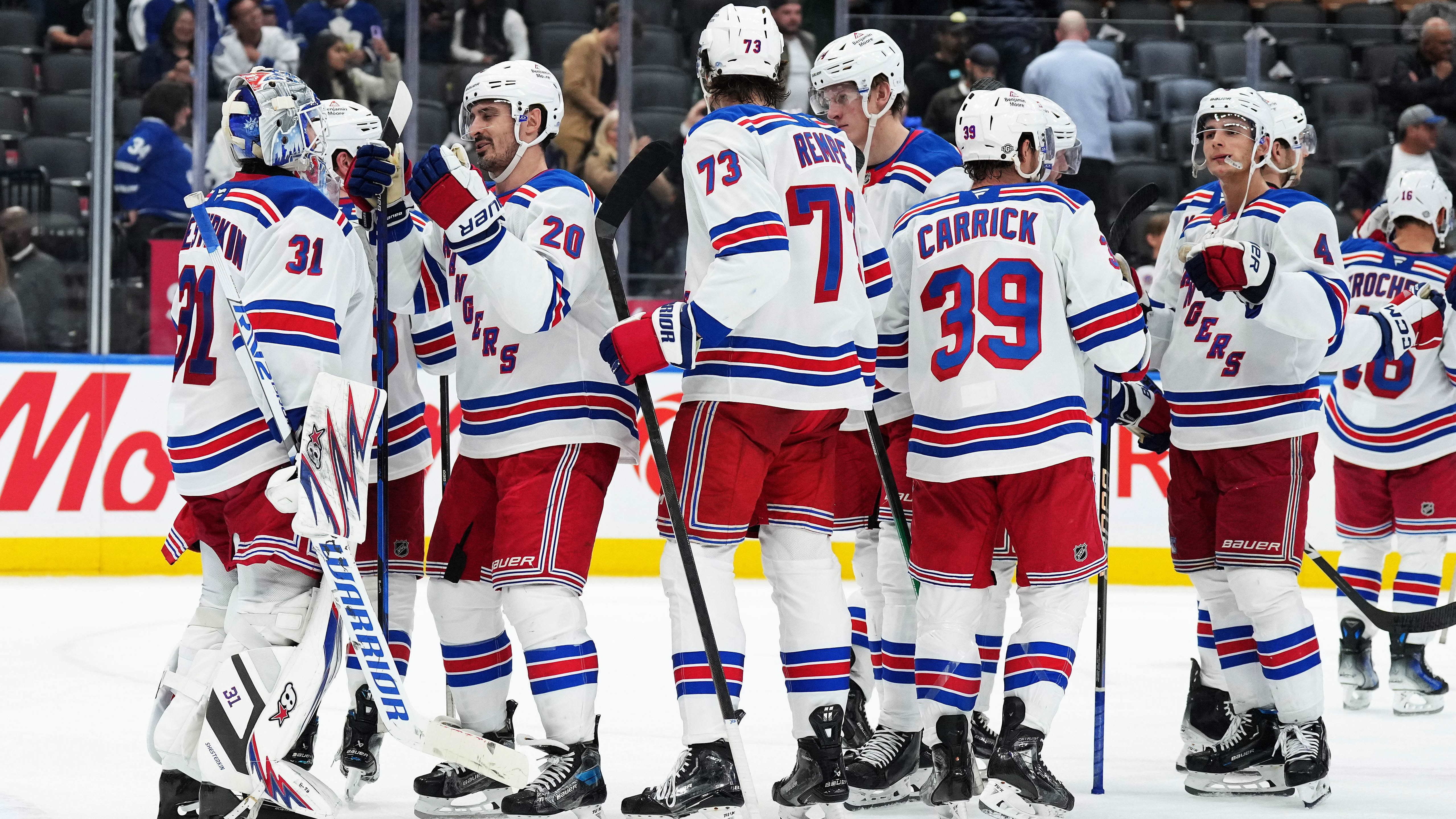 紐約遊騎兵隊通過五場比賽向 NHL 傳達了令人震驚的信息