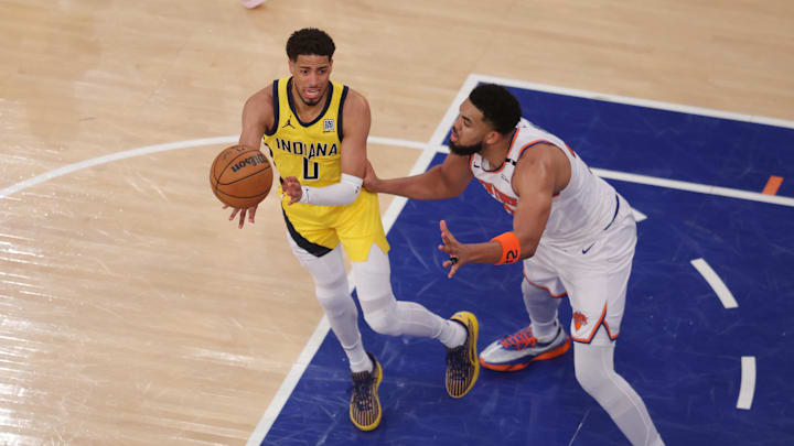 Halburton led the Pacers to a Game 1 win over New York.