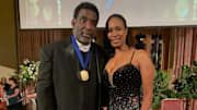 Doug Williams Honored as a Louisiana Legend, accompanied by his wife Raunda Williams.