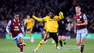 Maxime Esteve and Wilson Odobert in action for Burnley