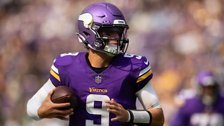 J.J. McCarthy appears to be in line to be the Vikings' starting quarterback this season J.J. McCarthy appears to be in line to be the Vikings' starting quarterback this season