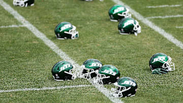 NY Jets helmets