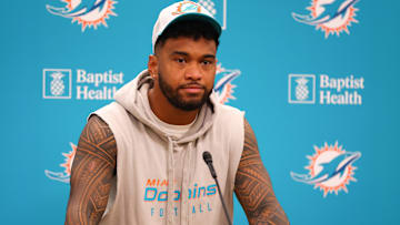 Dolphins Quarterback Tua Tagovailoa Addresses the Media