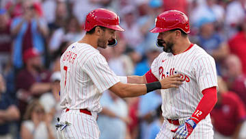 Philadelphia Phillies' Kyle Schwarber and Trea Turner were named NL Silver Slugger Award finalists.