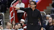 Dec 1, 2025; Detroit, Michigan, USA;  Atlanta Hawks head coach Quin Snyder on the sideline in the second half against the Detroit Pistons at Little Caesars Arena. Mandatory Credit: Rick Osentoski-Imagn Images