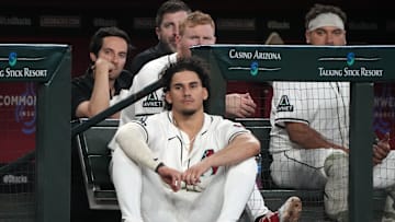 Arizona Diamondbacks outfielder Alek Thomas during a 2025 game