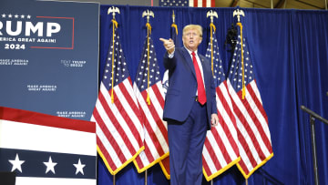 Donald Trump Campaigns For President In Iowa Ahead Of State's Caucus