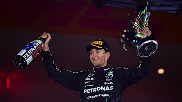 Russell captured his second win of the 2024 in Las Vegas.