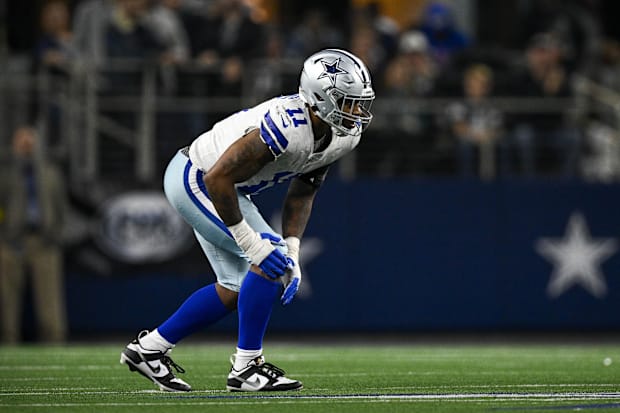 Dallas Cowboys linebacker Micah Parsons in action during the game between the Dallas Cowboys and the Philadelphia Eagles.