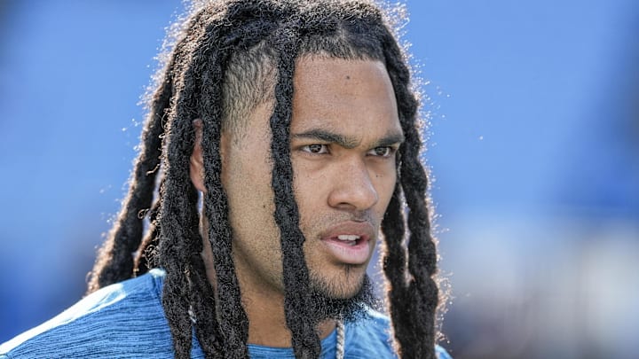 Carolina Panthers running back Jonathon Brooks 