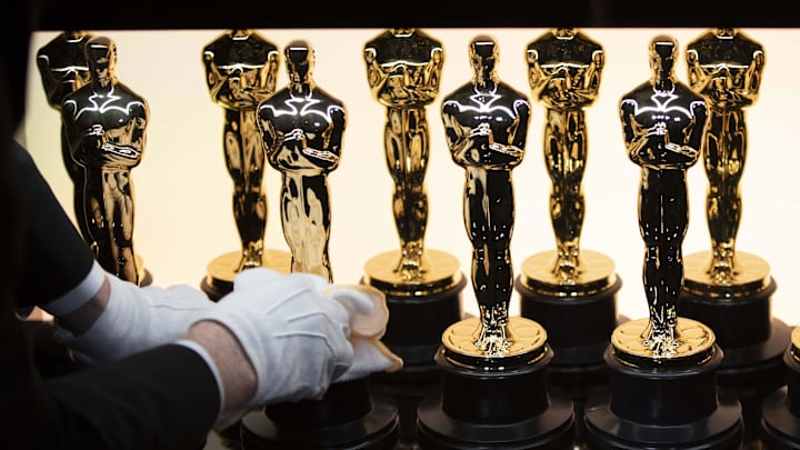 Oscar trophies are prepared backstage during the 94th Academy Awards at the Dolby Theatre.: Al Seib/A.M.P.A.S/Handout via USA TODAY NETWORK