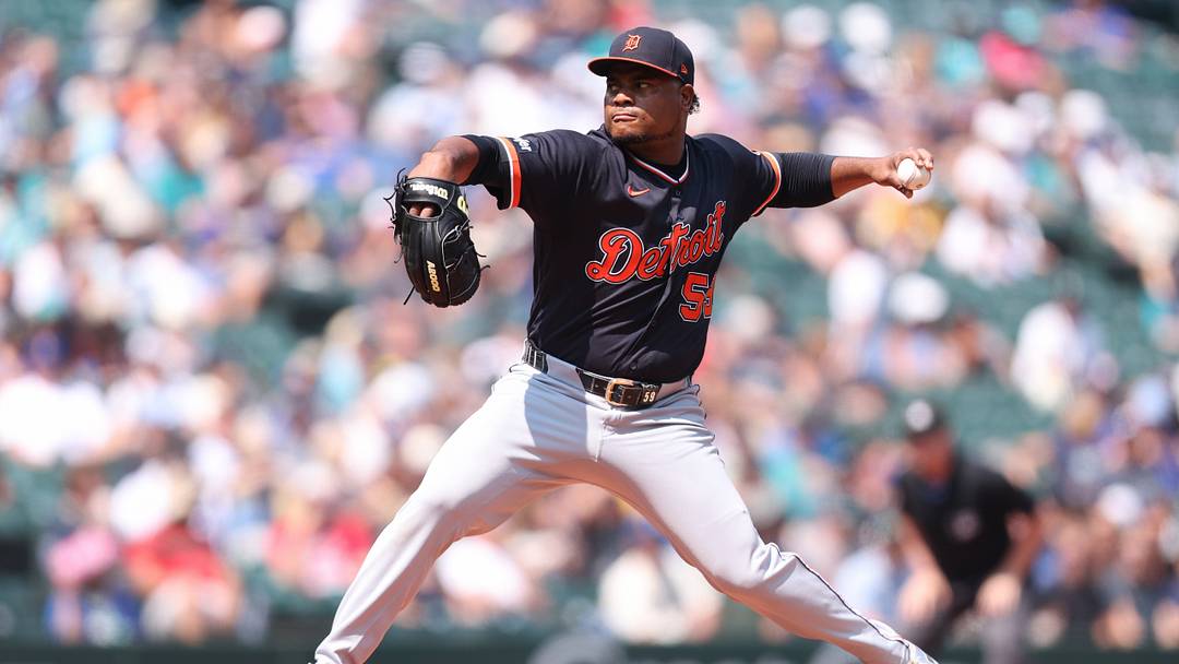 Detroit Tigers starting pitcher Framber Valdez  Mandatory Credit: Kevin Ng-Imagn Images