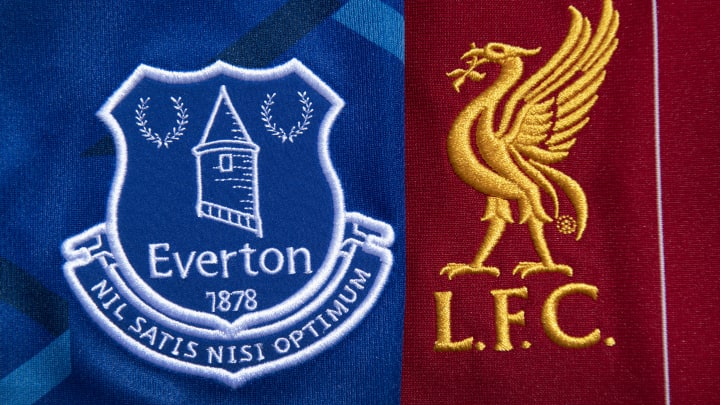 The Everton and Liverpool Club Badges