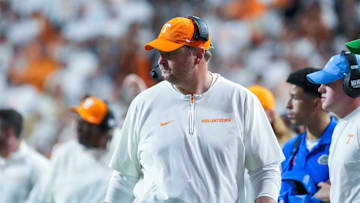 Tennessee head coach Josh Heupel during a NCAA football game between Tennessee and Florida in Neyland Stadium, in Knoxville, Tenn., Oct. 12, 2024.