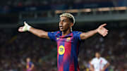 Lamine Yamal lors de FC Barcelone - Paris Saint-Germain.