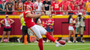 Kansas City Chiefs punter Matt Araiza.