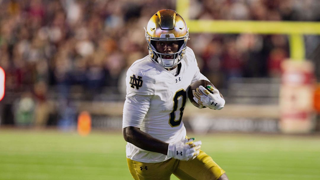 Notre Dame Fighting Irish wide receiver Malachi Fields