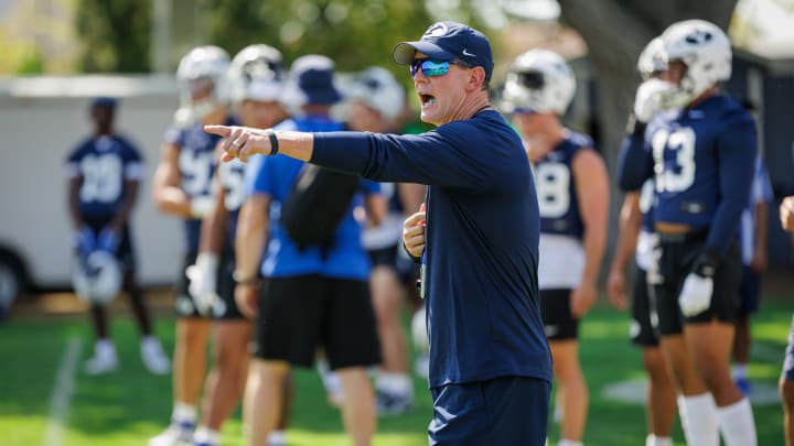 Jay Hill at BYU Fall Camp