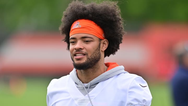 May 25, 2022; Berea, OH, USA; Cleveland Browns safety Nate Meadors (35) walks off the field during organized team activities at CrossCountry Mortgage Campus. Mandatory Credit: Ken Blaze-USA TODAY Sports