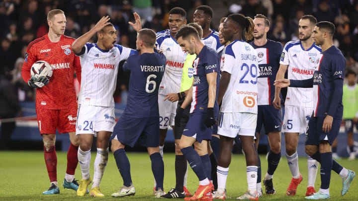 Things got heated during PSG's most recent clash with Strasbourg