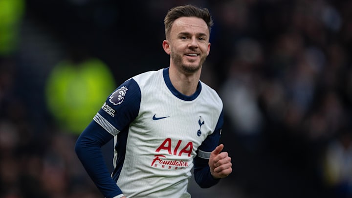 James Maddison will hope to help Tottenham advance in the Europa League.