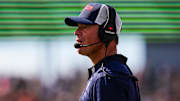 Aug 30, 2025; East Hartford, Connecticut, USA; Connecticut Huskies head coach Jim Mora watches from the sideline as they take on the Central Connecticut State Blue Devils at Pratt & Whitney Stadium at Rentschler Field. Mandatory Credit: David Butler II-Imagn Images