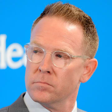 Thunder general manager Sam Presti speaks during an introductory press conference for the 2024 Thunder draft picks at Oklahoma Contemporary Arts Center in Oklahoma City, Saturday, June, 29, 2024.