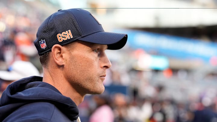 This wasn't the only time that Ben Johnson had the 1,000-yard stare as his Bears blew a very winnable Week 1 game against the Vikings