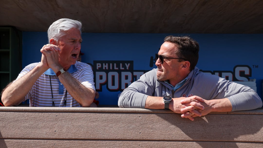 Philadelphia Phillies president of baseball operations Dave Dombrowski and general manager Sam Fuld