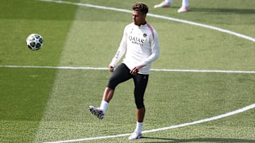 L'entrainement du PSG ce matin, à Poissy