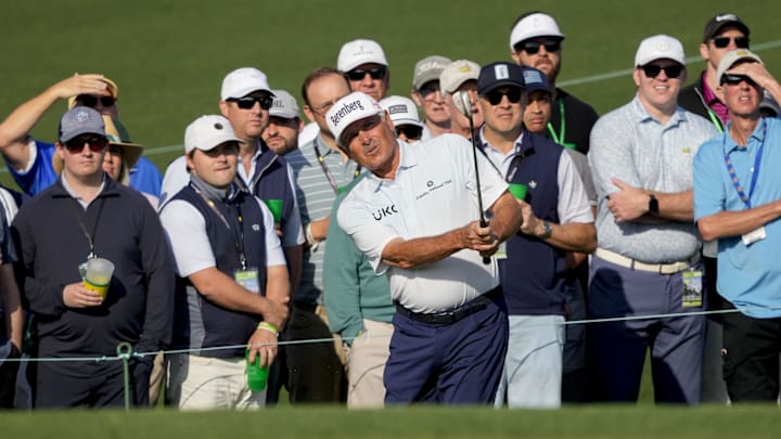 Fred Couples opened his 2025 Masters under par at age 65. Fred Couples opened his 2025 Masters under par at age 65.