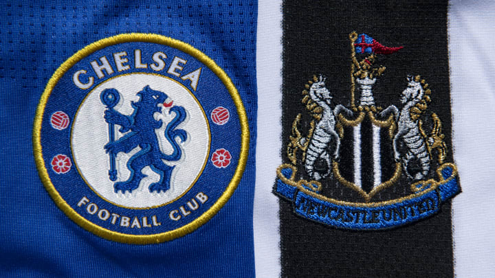 Chelsea and Newcastle United Club Crests Chelsea and Newcastle United Club Crests