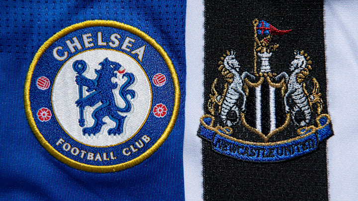 Chelsea and Newcastle United Club Crests Chelsea and Newcastle United Club Crests