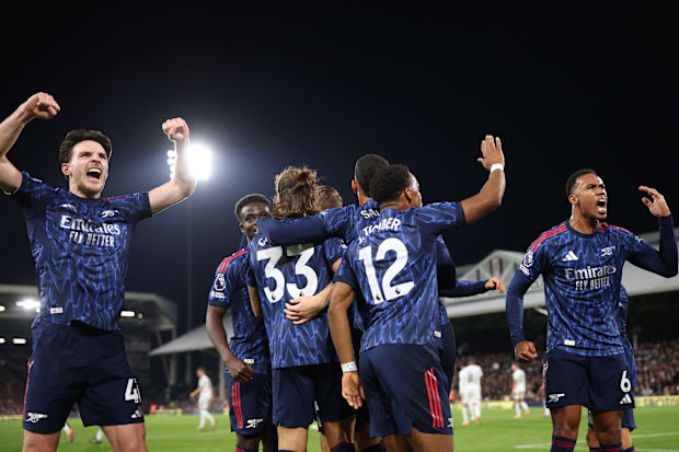 นักเตะอาร์เซนอลฉลอง