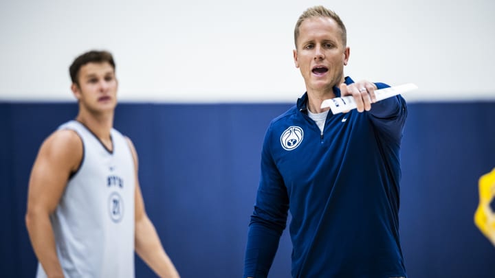 BYU head coach Kevin Young