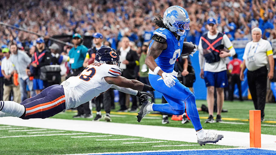 Detroit Lions running back Jahmyr Gibbs