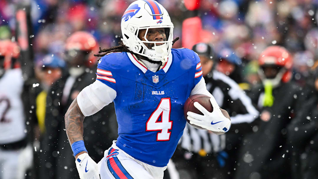 Buffalo Bills running back James Cook III runs with the ball in the third quarter against the Cincinnati Bengals.
