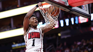The Houston Rockets' Amen Thompson can get to the rim at will