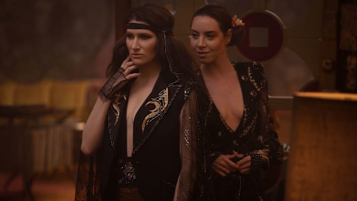 (L-R) Agatha Harkness (Kathryn Hahn) and Rio Vidal (Aubrey Plaza) in Marvel Television's AGATHA ALL ALONG, exclusively on Disney+. Photo by Chuck Zlotnick. © 2024 MARVEL.
