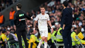 Franco Mastantuono a été exclu en fin de rencontre. Franco Mastantuono a été exclu en fin de rencontre.